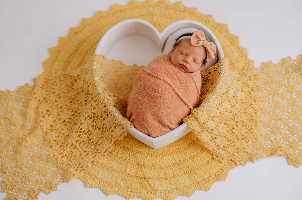 Newborn posed for Newborn Portrait Session in Asheville, NC.