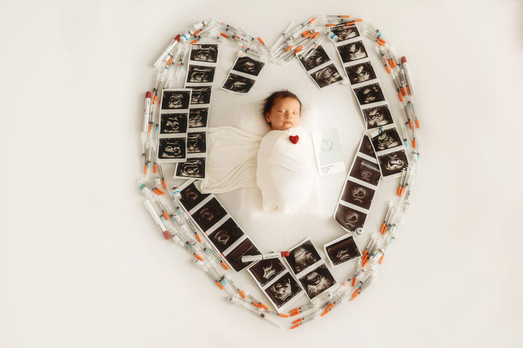 Newborn posed for Newborn Portrait Session at Asheville, NC Newborn Photography Studio.