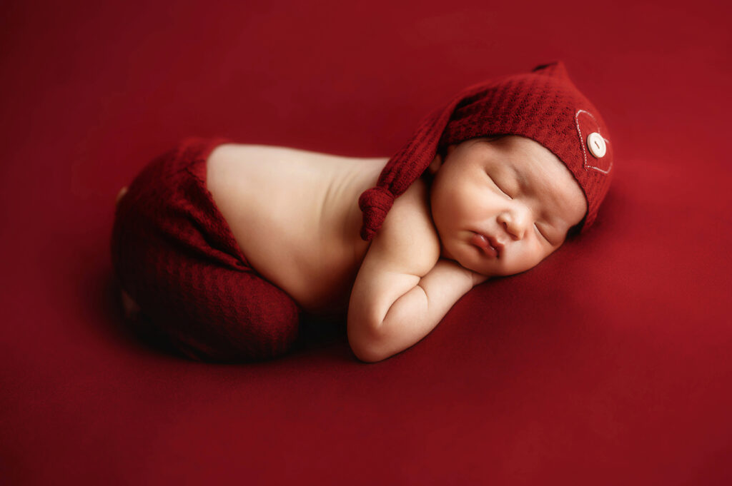Newborn posed for Newborn Portrait Session in Asheville, NC.