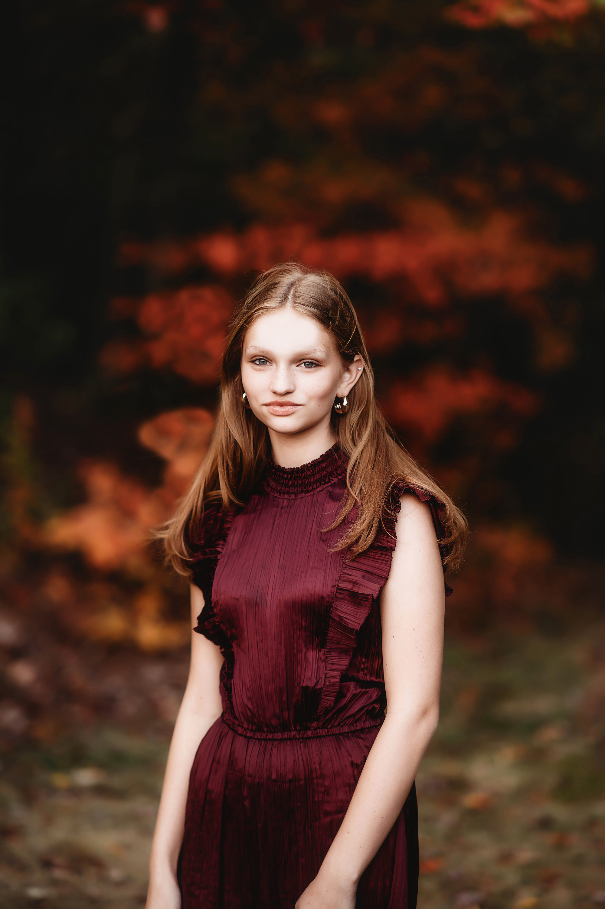 Mother poses with her children for Holiday Mini Session Photos in Asheville, NC.