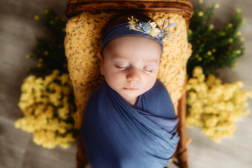 Newborn Baby Photography during Newborn Portrait Session in Asheville, NC.