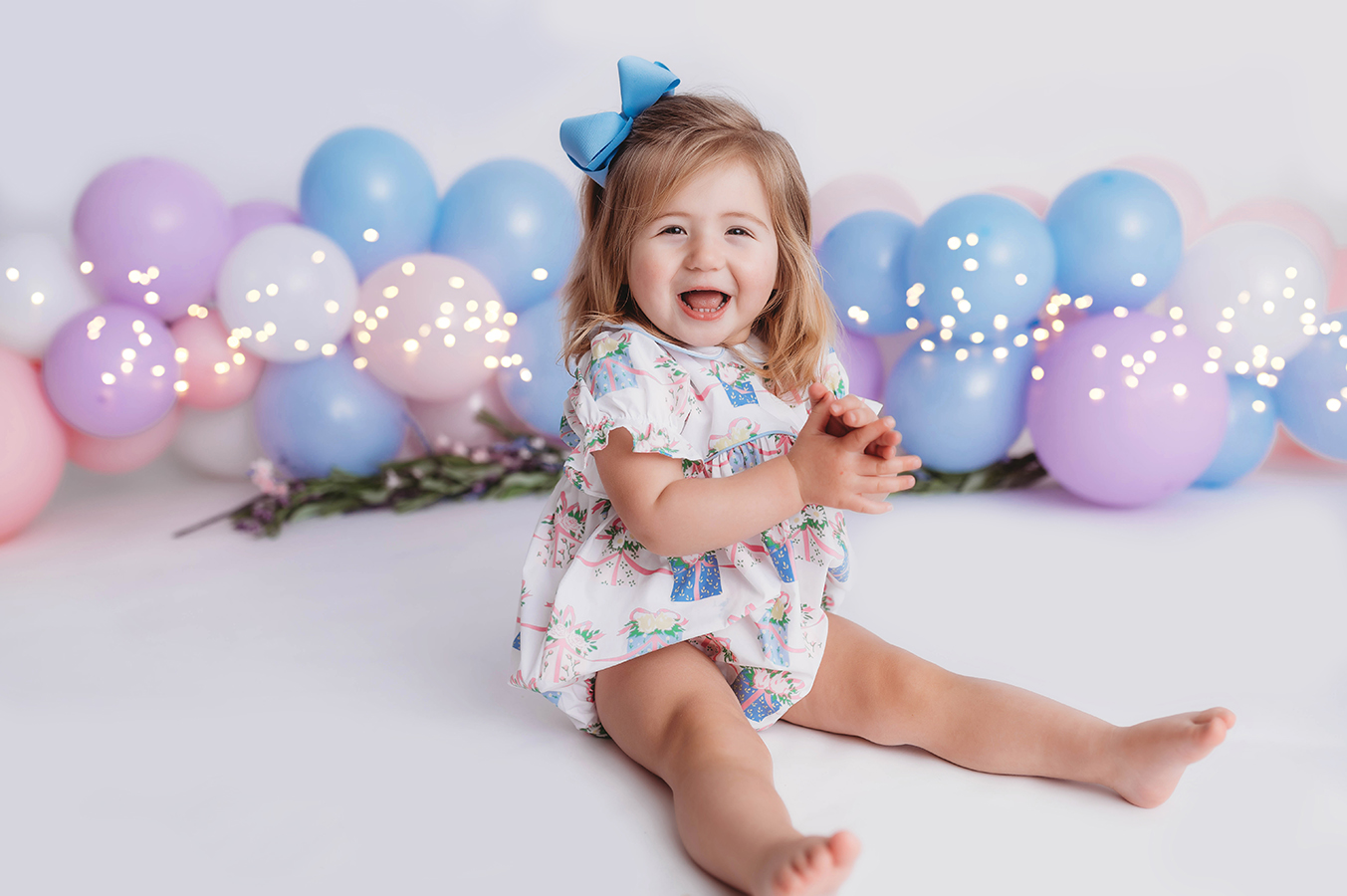 Baby Celebrates Birthday with a Cake Smash Photo Session in Asheville, NC Baby Photography Studio.