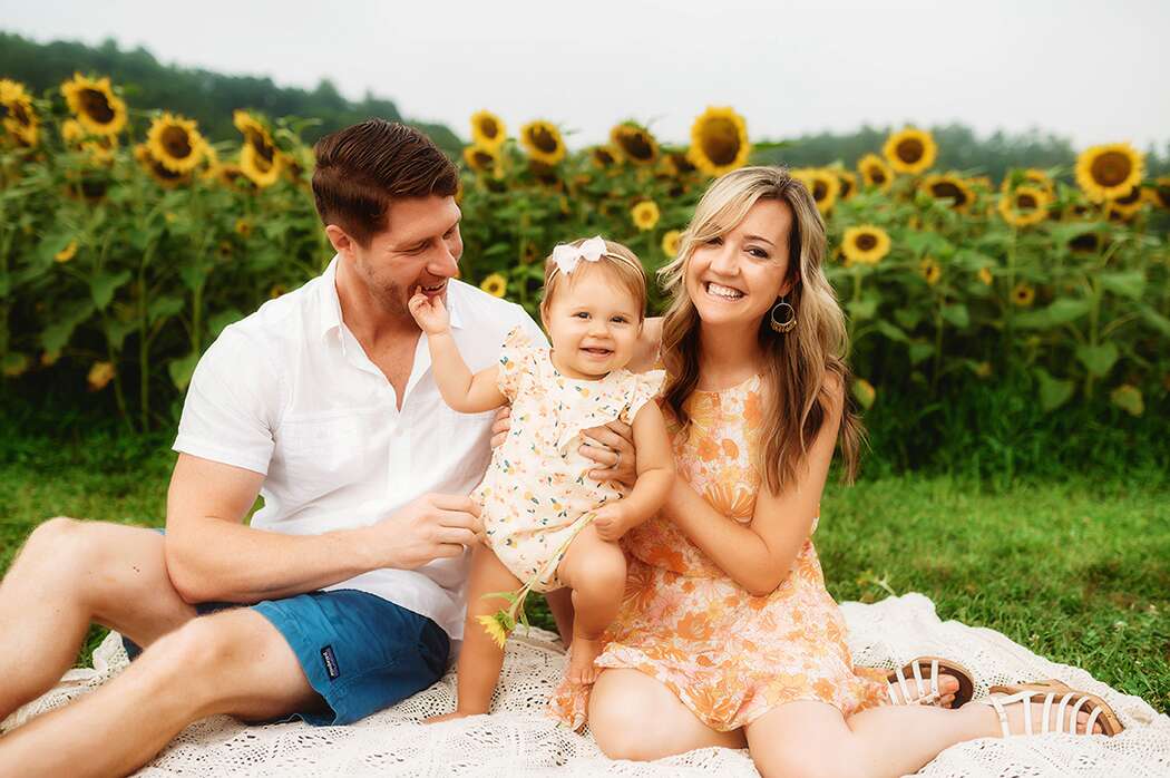 Family Portraits among the Sunflowers on Biltmore Estate