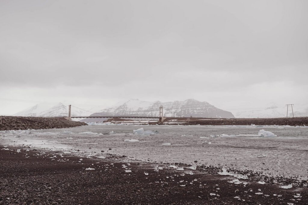 Landscape Photo of Icebergs in Iceland.