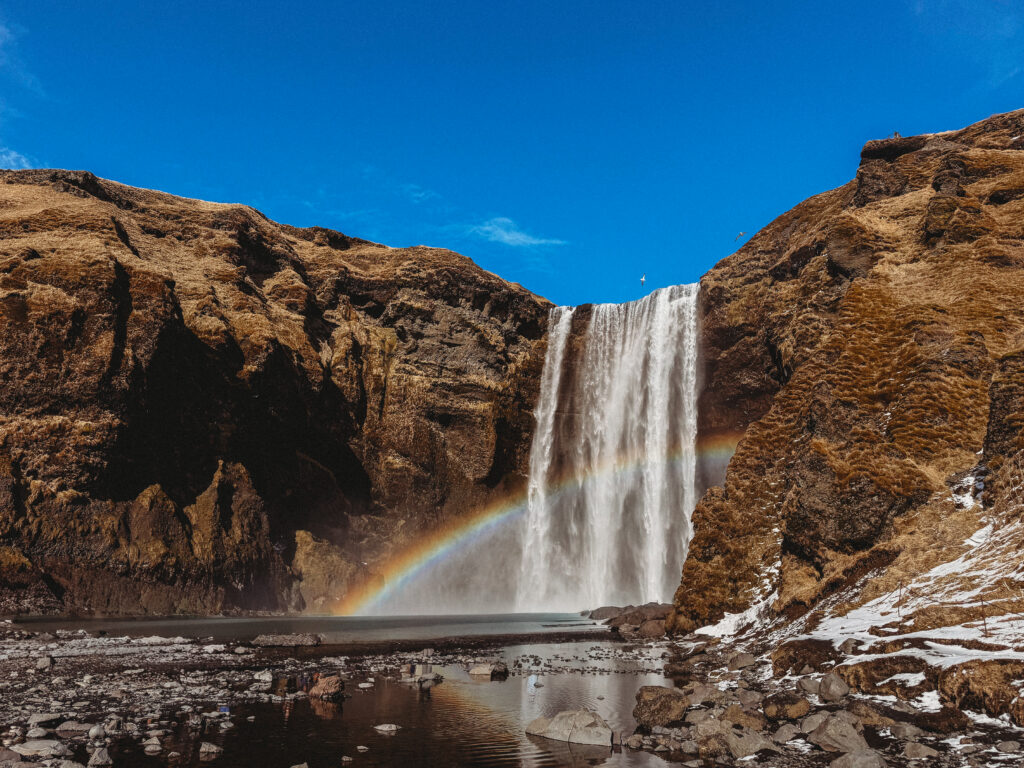 Landscape Photo of Waterfall in Iceland.