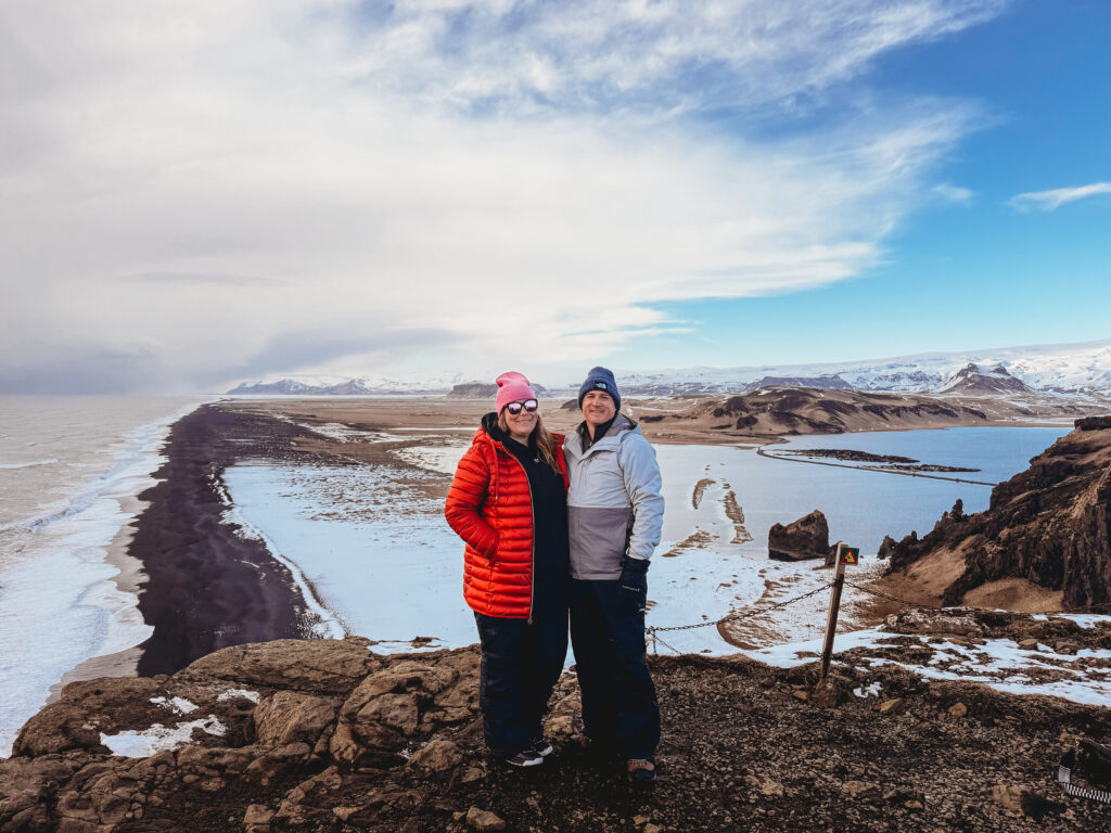 Landscape Photo of Black Sand Beach in Iceland.